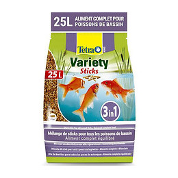Tetra Aliment Complet Pond Variety Sticks - Pour Poisson De Bassin - 25l