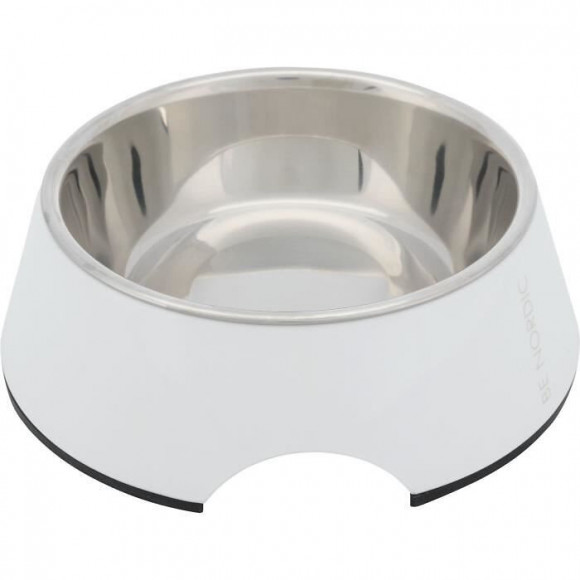 Trixie Gamelle Be Nordic En Melamine - 0,4 L - O 17 Cm - Blanc - Pour Chien