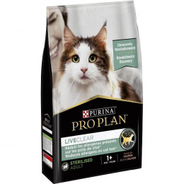 Pro Plan Liveclear Croquettes Riche En Saumon - Pour Chat Adulte Sterilise 1 An Et + - 2,8kg