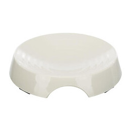 Trixie Gamelle Plate En Melamine - 0,25 L - O 17 Cm - Blanc - Pour Chien