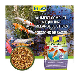 Tetra Aliment Complet Pond Variety Sticks - Pour Poisson De Bassin - 25l