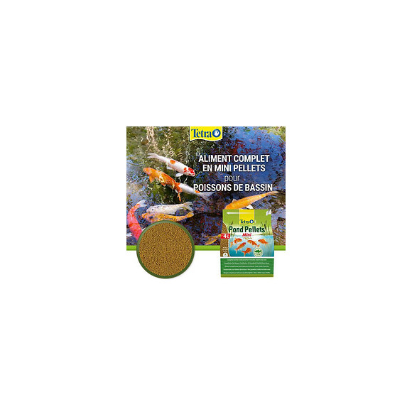 Tetra Aliment Complet Pond Pellets Mini En Granules - Pour Petit Poisson De Bassin - 4l