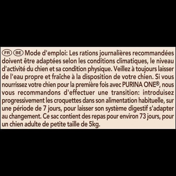 Purina One Croquettes Chien Mini Au Boeuf Et Riz 7kg