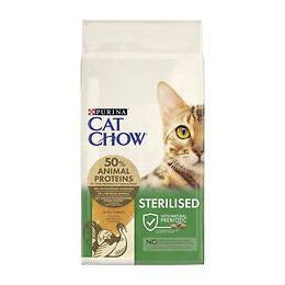 Purina Cat Chow Croquettes Pour Chat Adulte Sterilise - Riche En Dinde - 10 Kg