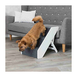 Trixie Escalier - 40 X 67 Cm - Reglable En Hauteur - Blanc - Pour Chien