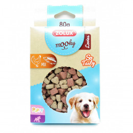 Friandise Pour Chiot.  Forme Petit Coeur.  80 Grammes. Mix Poulet, Poisson. - Zolux - Zo-482181
