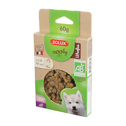 Friandise Pour Chiot Bio.  Forme Petit Os.  60 Grammes. Saveur Lait. - Zolux - Zo-482185