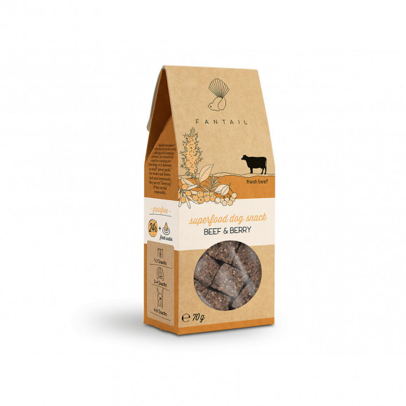 Friandise Au Boeuf , Sans Céréales Et Sans Gluten 70 G Pour Chien - Fantail - Va-17695
