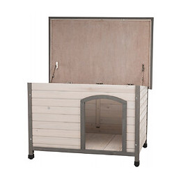 Niche Classic Toit Plat M-l: 104 X 72 X 68 Cm . Grise. Pour Chiens . - Trixie - Tr-39562