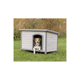 Niche Classic Toit Plat M-l: 104 X 72 X 68 Cm . Grise. Pour Chiens . - Trixie - Tr-39562