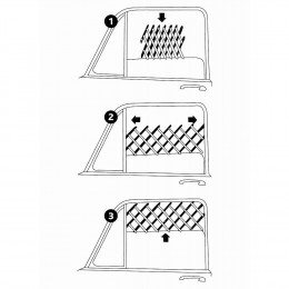 Grille D'aération Fenêtre Pour Voiture 30 X 110 Cm. Pour Chien. - Trixie - Tr-13102