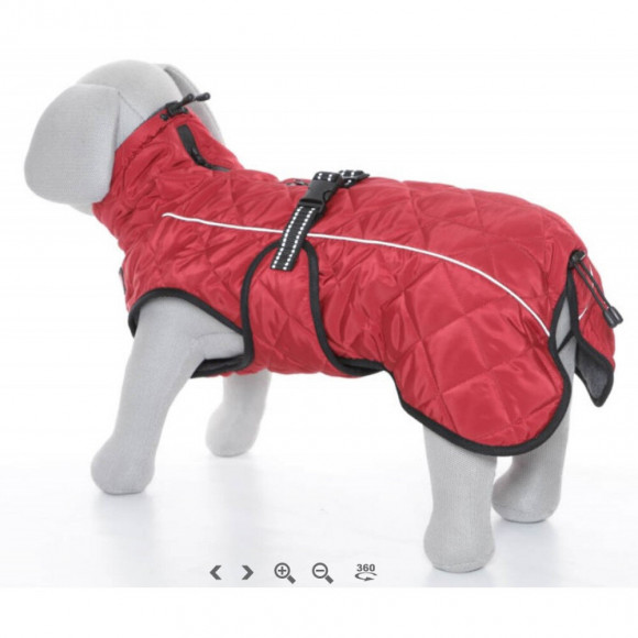 Manteau Minot Taille L  Encolure Max 48 Cm. Couleur Rouge. Pour Chien. - Trixie - Tr-67987