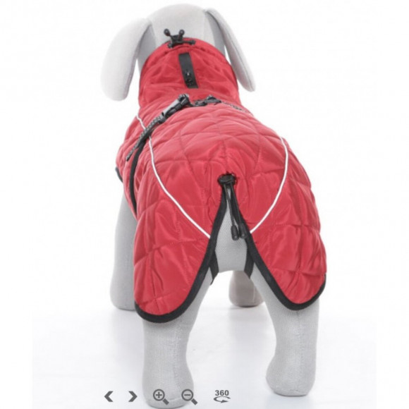 Manteau Minot Taille M  Encolure Max 45 Cm. Couleur Rouge. Pour Chien. - Trixie - Tr-67986