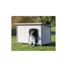 Niche Classic Toit Plat Taille L. 116 X 82 X 79 Cm . Grise. Pour Chiens - Trixie - Tr-39563