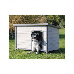 Niche Classic Toit Plat Taille L. 116 X 82 X 79 Cm . Grise. Pour Chiens - Trixie - Tr-39563