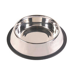 2.8l Ø 34cm Gamelle En Acier Inox Antidérapante Pour Chien - Trixie - Tr-24855