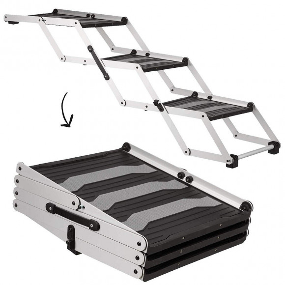 Escalier Repliable Falt -treppe. Accessoire Voiture  Pour Chien. 3 Marches. - Trixie - Tr-39376
