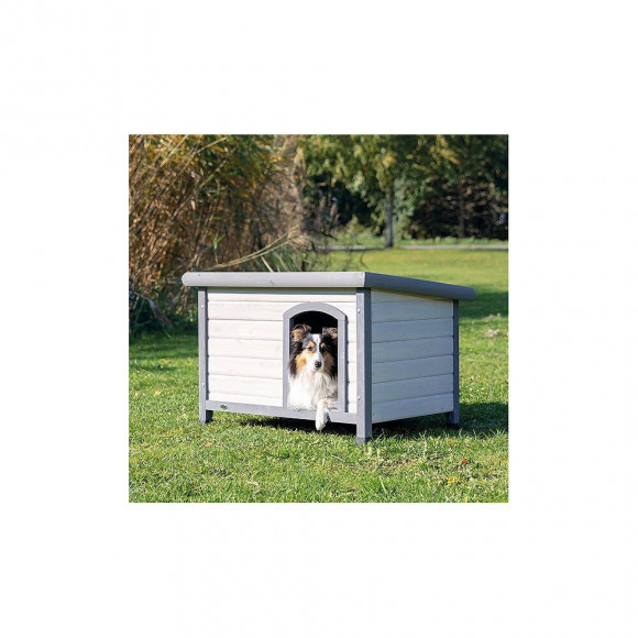 Niche Classic Toit Plat S-m . 85 X 58 X 60 Cm . Grise. Pour Chiens - Trixie - Tr-39561