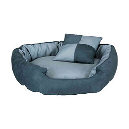 Lit Réversible Basko. 100 × 70 Cm. Pour Chien. Couleur Bleu. - Trixie - Tr-37547