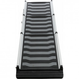 Rampe Télescopique 3 Marches, En Aluminium/tpr Pour Chiens Poids Max 90 Kg - Trixie - Tr-39479