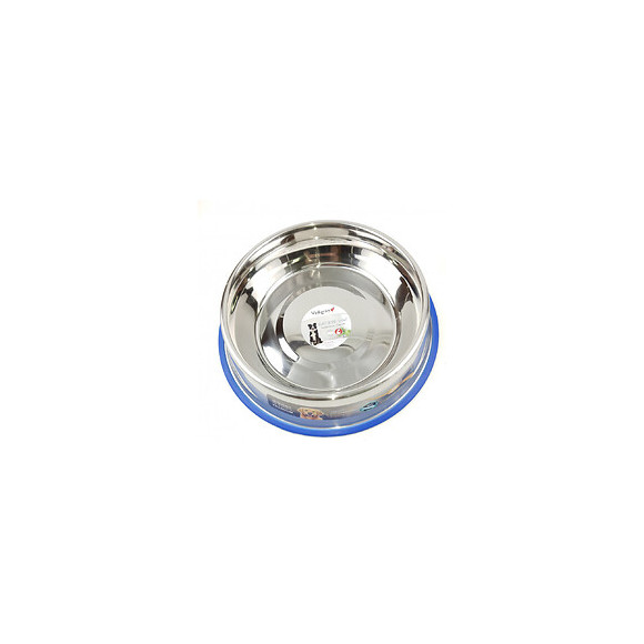 Gamelle Inox Antidérapante. Ø 33 Cm  2.8 Litres. Pour Chien. - Nobby - Va-17629