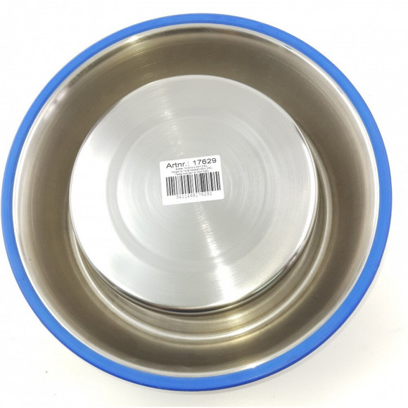 Gamelle Inox Antidérapante. Ø 33 Cm  2.8 Litres. Pour Chien. - Nobby - Va-17629