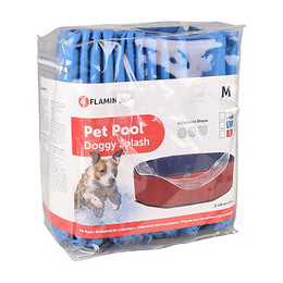 Piscine Pour Chien. Ø 130 X 20 Cm. Doggy Splash Couleur Bleu. - Flamingo Pet Products - Fl-519420
