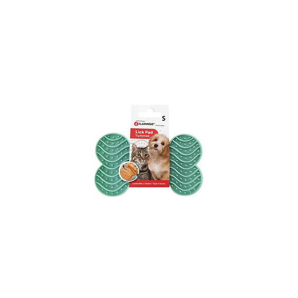 Tapis À Lécher Yummee . Couleur Vert.  Taille S. 15 Cm .pour Chien. - Flamingo Pet Products - Fl-520212