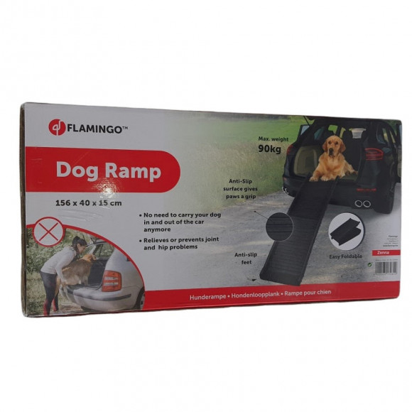 Rampe Zenna. Pliable En Plastique. 156 X 40 X 15 Cm. Max 90 Kg. - Flamingo Pet Products - Fl-520943
