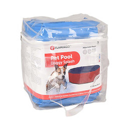 Piscine Pour Chien. Ø 80 X 20 Cm. Doggy Splash Couleur Bleu. - Flamingo Pet Products - Fl-519419