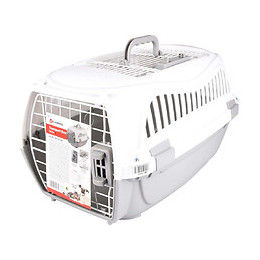 Cage De Transport Globe. Taille S. 37 X 57 X H 33 Cm, Couleur Gris. Pour Chien. - Flamingo Pet Products - Fl-517572