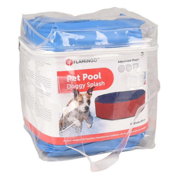 Piscine Pour Chien. Ø 80 X 20 Cm. Doggy Splash Couleur Bleu. - Flamingo Pet Products - Fl-519419