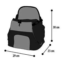 Sac Ventral Sybil . 29 X 23 X 38 Cm. Pour Petit Chien Ou Chat. - Flamingo Pet Products - Fl-518123