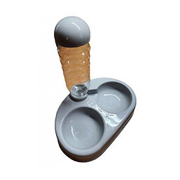 Distributeur Eau Et Nourriture Alun. 2 X 400 Ml. Pour Chien Et Chat. - Flamingo Pet Products - Fl-520818