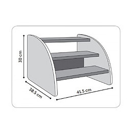 Marchepied Pour Chiens, Karpi Gris. 41,5 X 38,5 X30 Cm. - Flamingo Pet Products - Fl-519706