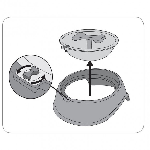 Gamelle Osto Anti -glouton Vert . Ø 12.5 Cm 400 Ml Pour Chien. - Flamingo Pet Products - Fl-519736