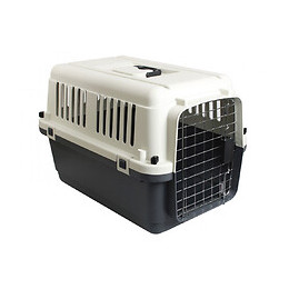 Cage De Transport, Nomad, Grise Et Noir, Taille S.  40 X 61 X 41 Cm. Pour Chien. - Flamingo Pet Products - Fl-513771