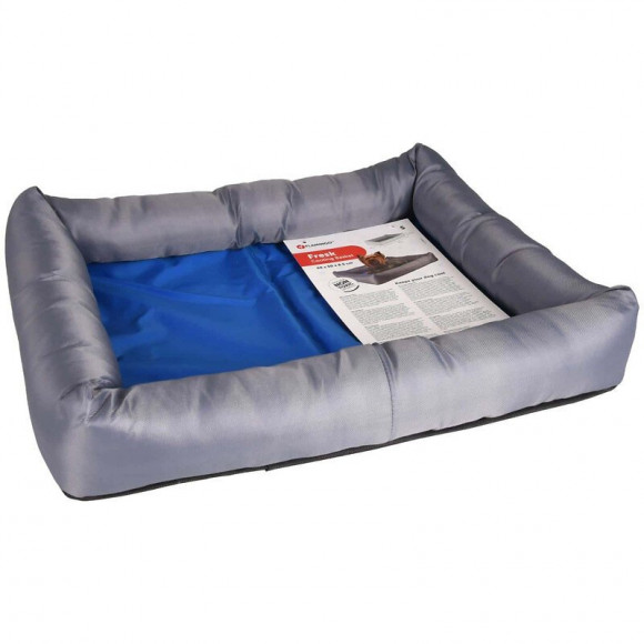Coussin Rafraîchissant Fresk. Taille S. 50 X 40 X 8.5 Cm. Bleu/gris. Pour Chien. - Flamingo Pet Products - Fl-519543
