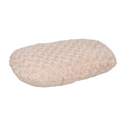 Coussin Cuddly Beige, Ovale, Polaire. 50 X 35 X 8 Cm. Pour Chien. - Flamingo Pet Products - Fl-520324