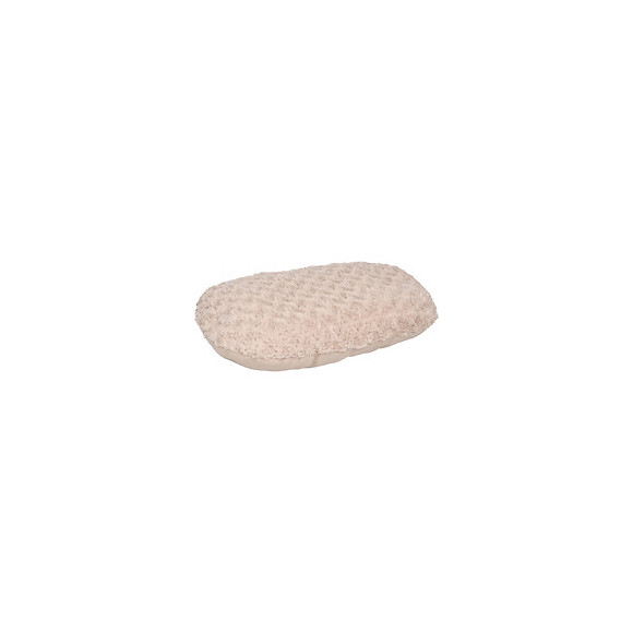 Coussin Cuddly Beige, Ovale, Polaire. 50 X 35 X 8 Cm. Pour Chien. - Flamingo Pet Products - Fl-520324