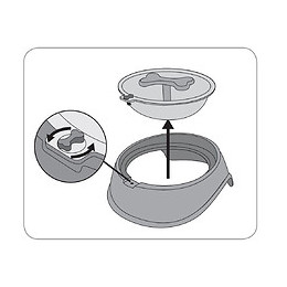 Gamelle Osto Anti -glouton Noir. Ø 12.5 Cm 400 Ml Pour Chien. - Flamingo Pet Products - Fl-519735