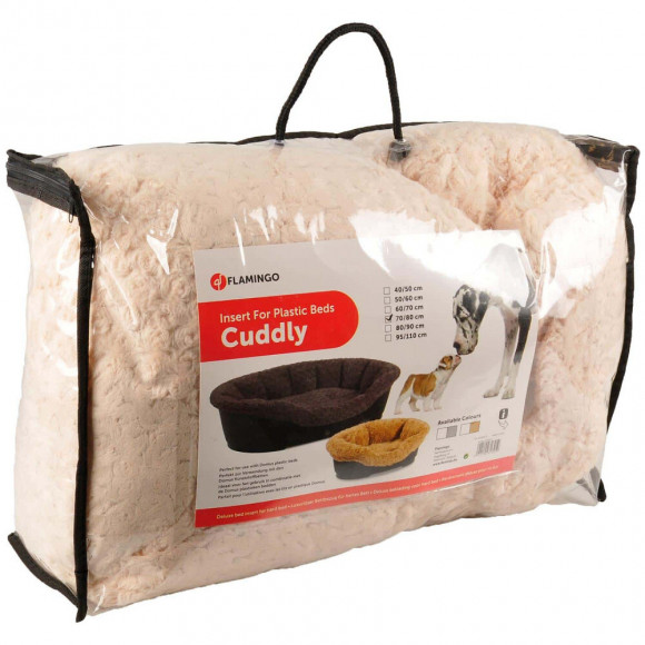 Housse Cuddly, Pour Lit Domus. 70/80 Cm. Beige. Pour Chien. - Flamingo Pet Products - Fl-516433