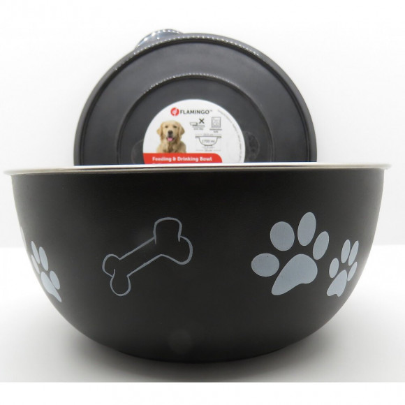 Ecuelle Kena Avec Couvercle. Ø19 Cm. 1700ml. Pour Chien - Flamingo Pet Products - Fl-520531