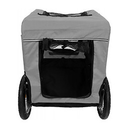 Remorque Doggy Liner Romero.  Noir Et Gris. 60 X 43 X 51 Cm. Pour Chien. - Flamingo Pet Products - Fl-518982