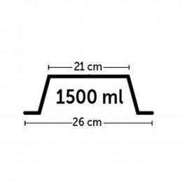 1.5 Litre Gamelle Pour Chien Et Chat. Mara Grise .ø 26 Cm. - Flamingo Pet Products - Fl-518804