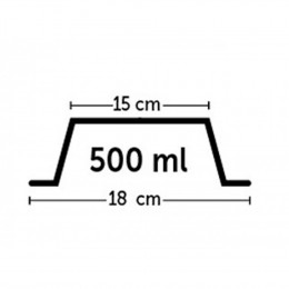 0.5 Litre Gamelle Chien Ou Chat.  Mara Grise. Ø 18 Cm. - Flamingo Pet Products - Fl-518800