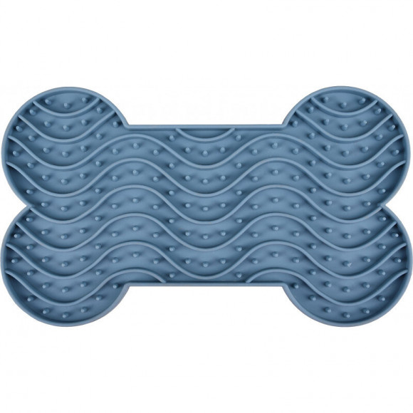 Tapis À Lécher Yummee . Couleur Bleu.  Taille M 21 Cm .pour Chien. - Flamingo Pet Products - Fl-520213