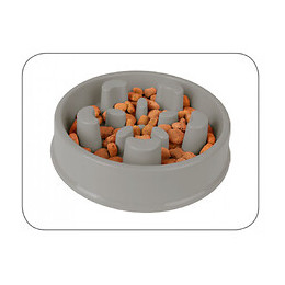 Gamelle Anti-glouton. Bobo 2 Grise Contenance 500 Ml Ø 16.5 Cm - Flamingo Pet Products - Fl-519734