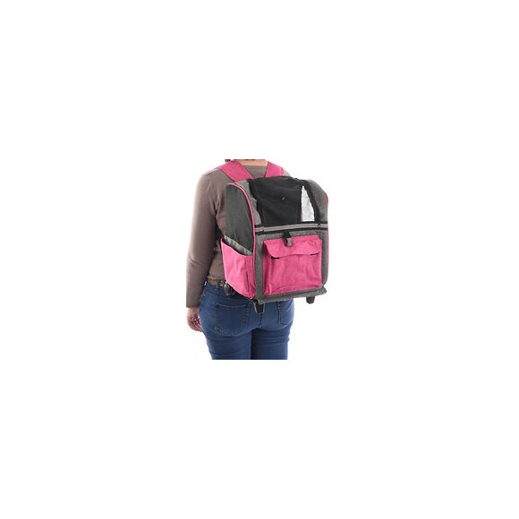 Sac A Dos Trolley Kiara. Rose. 32 X 29 H89 Cm . Pour Chien. - Flamingo Pet Products - Fl-517742