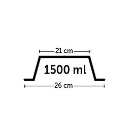 1.5 Litre Gamelle Pour Chien Et Chat. Mara Grise .ø 26 Cm. - Flamingo Pet Products - Fl-518804